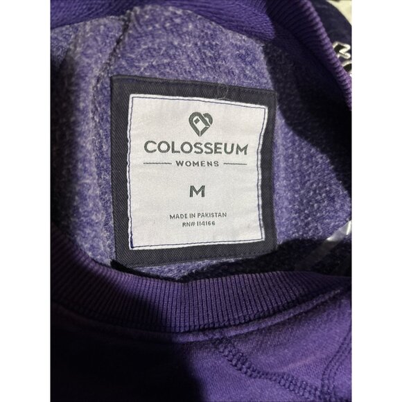 NEW Washington Huskies Colosseum Athletics Purple Crew Neck Sweatshirt Women's M - Picture 9 of 12